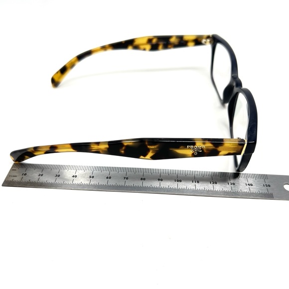 Prada Eyeglasses Frames VPR 18T VIB-1O1 Blue Brown Tortoise Cat Eye 53-16-140 - Picture 11 of 11